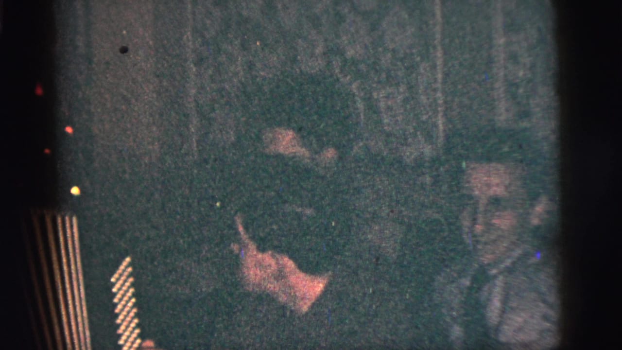 Man in dark clothing beside a visible accordion in a dim indoor party scene.