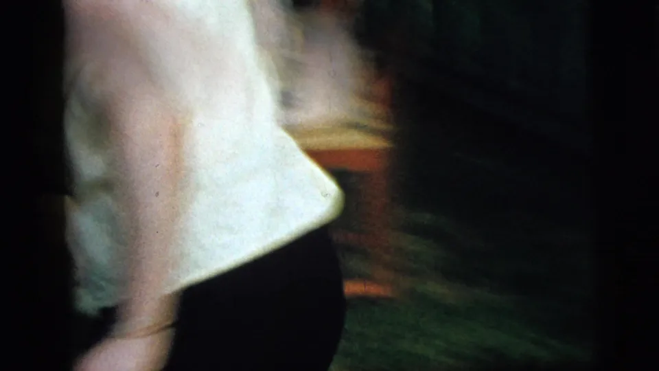 The final frame shows a close, partial view of a person moving through the Camden backyard meal scene.