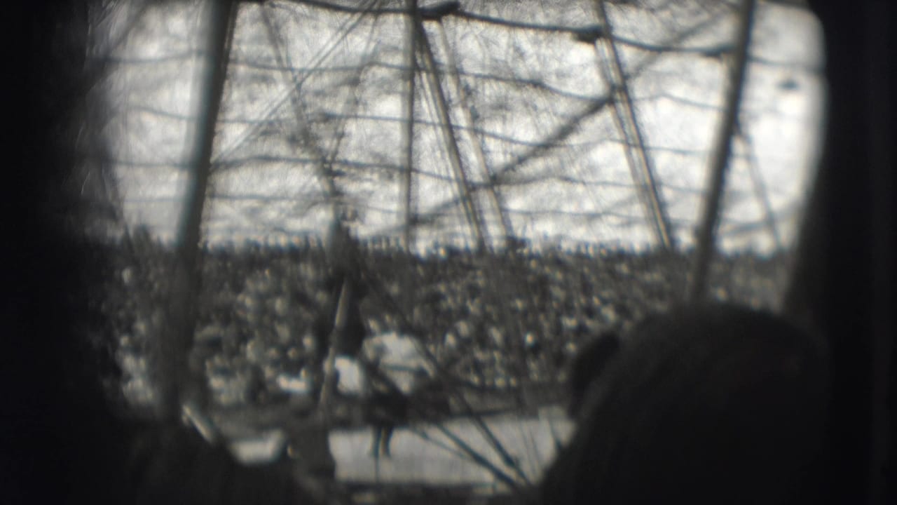 Large circus crowd seen across the ring, with a horse and performer partly visible.