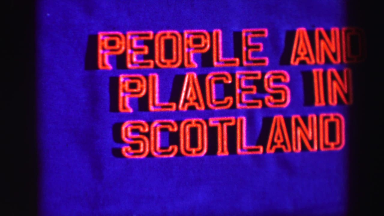Red outlined People and Places in Scotland title shifted toward the right side of the frame.