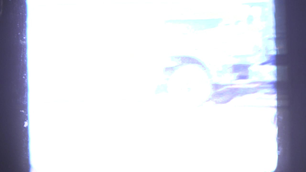 The final frame is heavily overexposed, showing a bright opening or window with faint interior shapes at the edge.