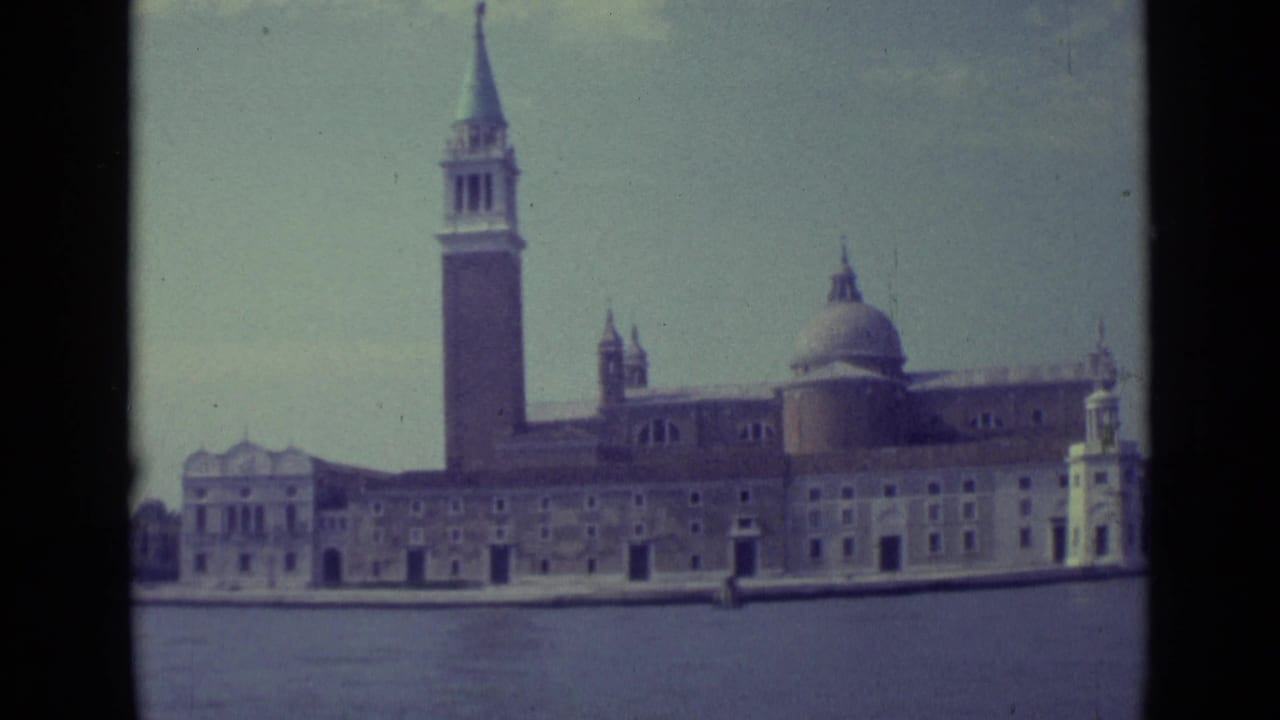 San Giorgio Maggiore bell tower and church complex across the water.