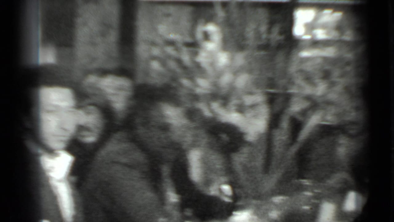 People seated at a table, with one guest facing the camera in soft focus.