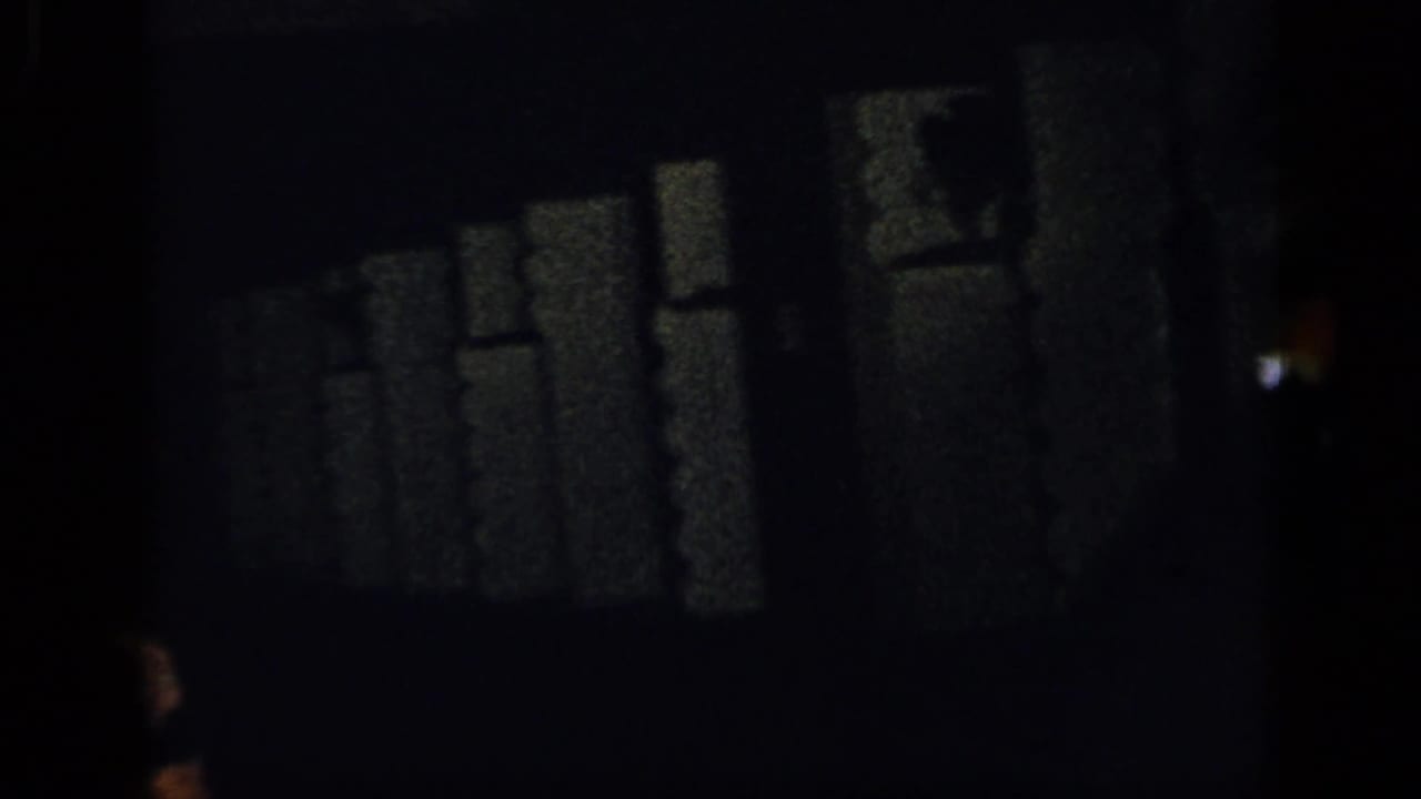 Dark interior with indistinct wall details and very low visible activity.