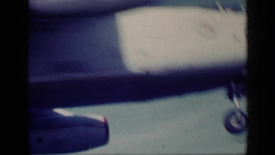 A close partial aircraft view fills the frame in the Cuba-labeled 1962 aviation home movie.