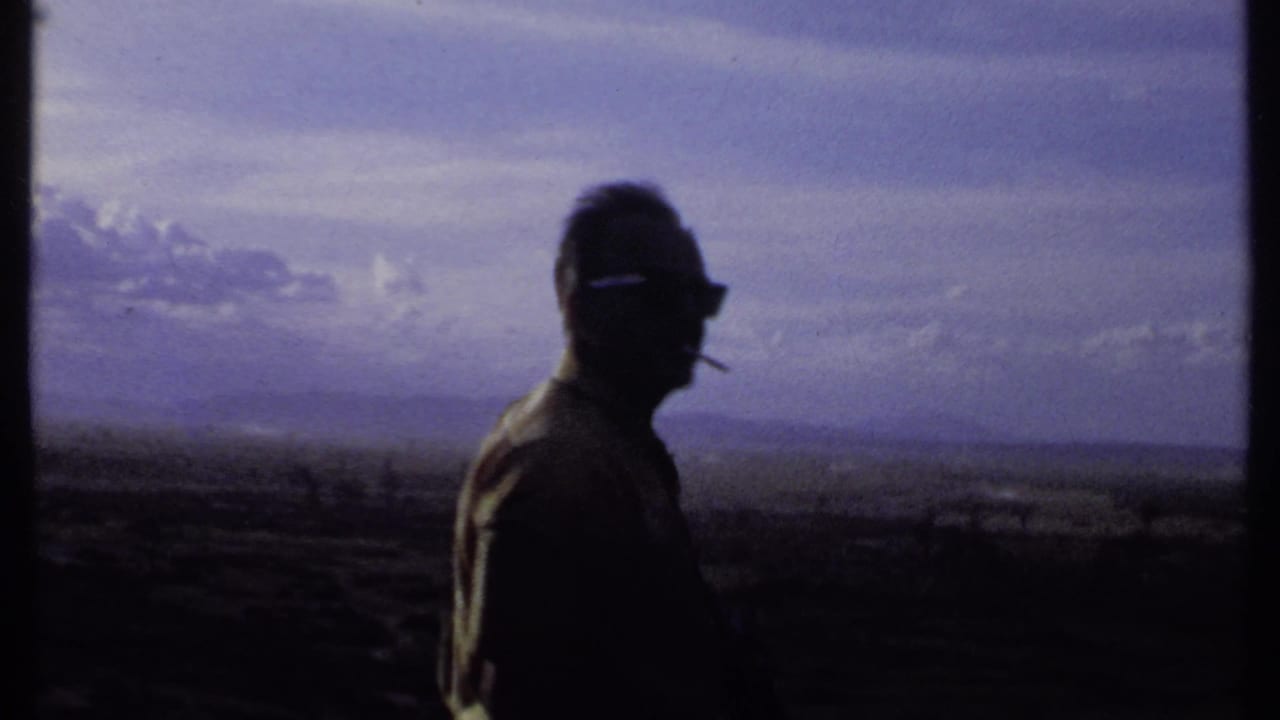 Man in profile wearing dark sunglasses with a cigarette near an open horizon.