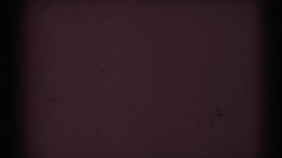 Final frame shows a dark reddish 8mm exposure with visible grain and edge shading from the home-movie scan.