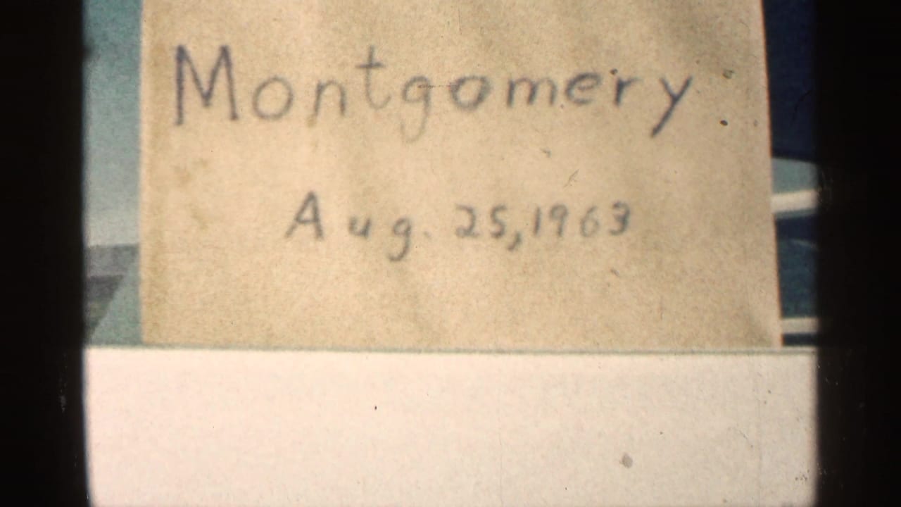 Handwritten paper label partly visible with Montgomery and Aug. 25, 1963.