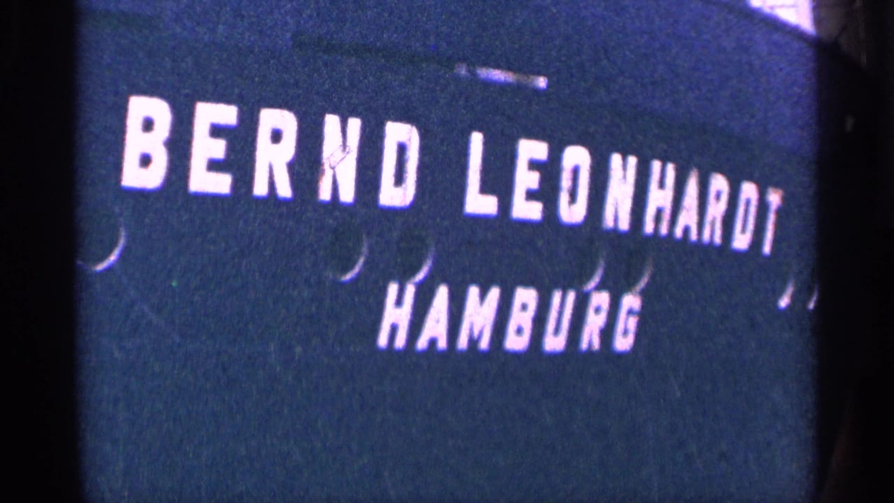 Dark title card with white text reading BERND LEONHARDT HAMBURG.
