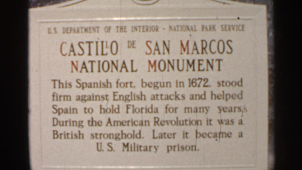 National Park Service plaque for Castillo de San Marcos National Monument.