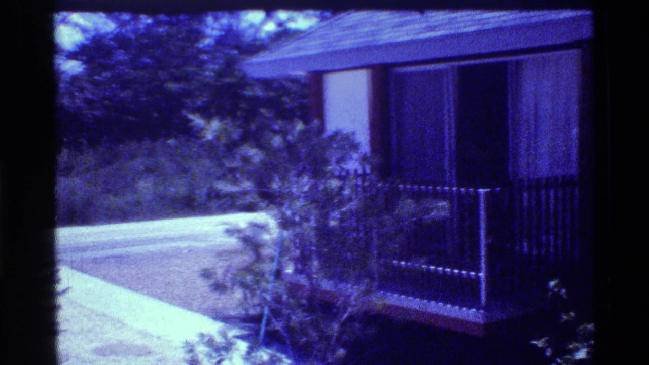 Raised house exterior with balcony railing, shrubs, driveway, and lawn.