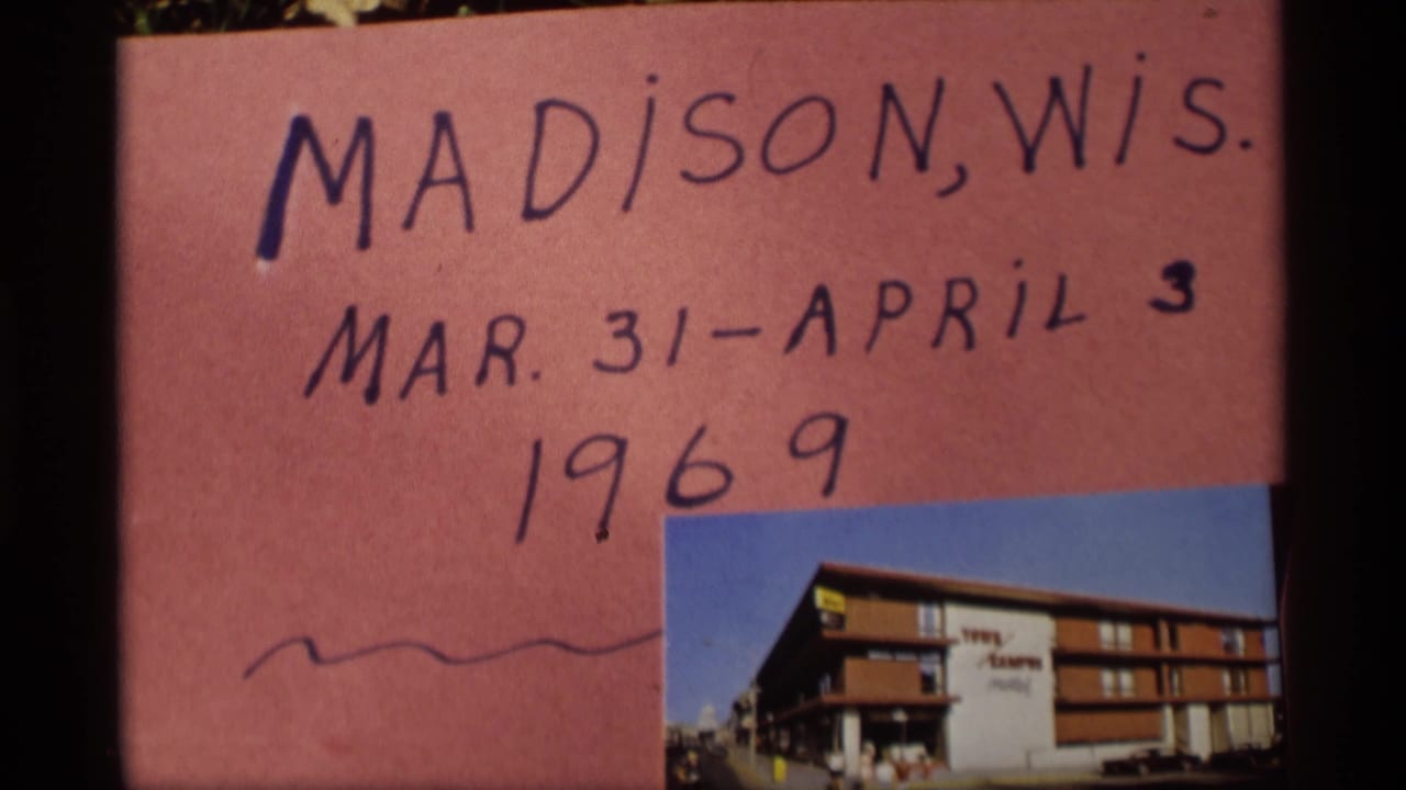 Similar handwritten Madison title card with small building photo near the lower right.