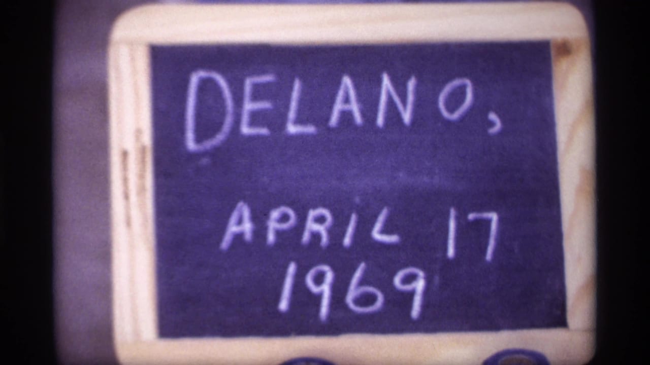 Second close view of the Delano April 17, 1969 chalkboard.
