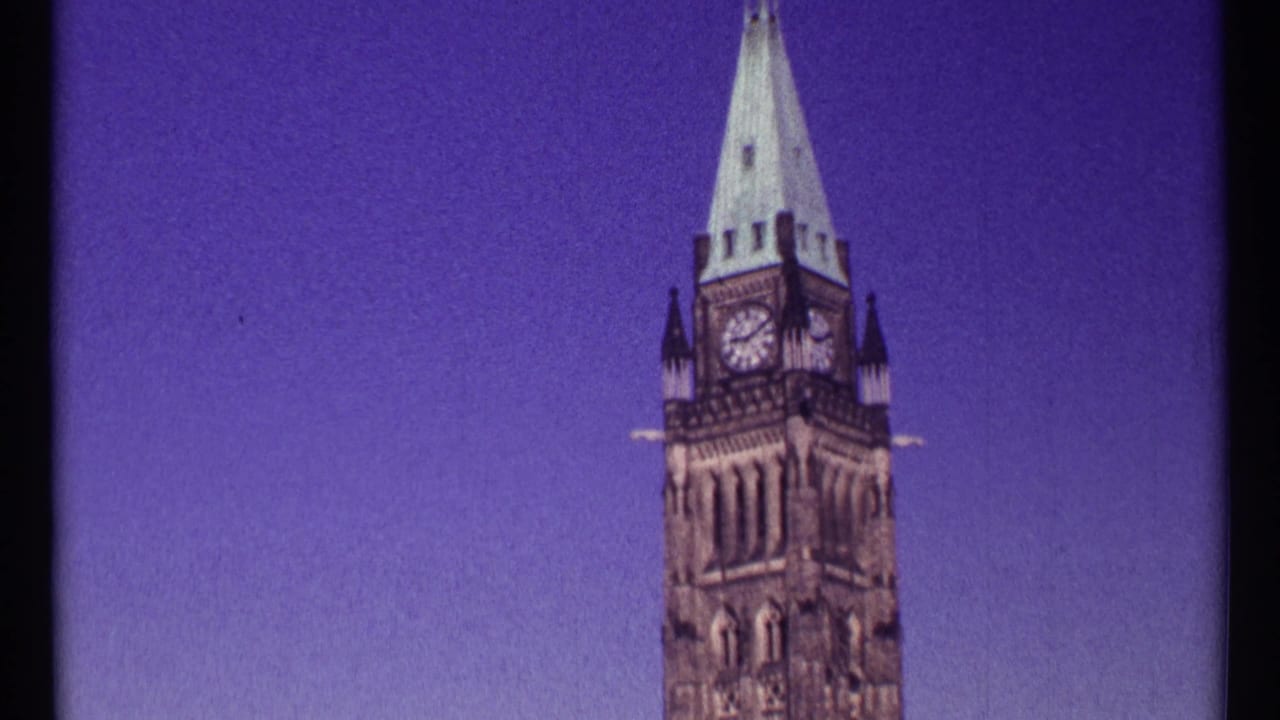Peace Tower framed on the right against open sky.