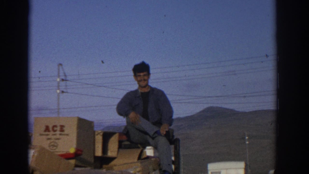 A man smiles from the truck load beside an ACE-marked carton, with overhead wires and Swiss hills visible in the background.