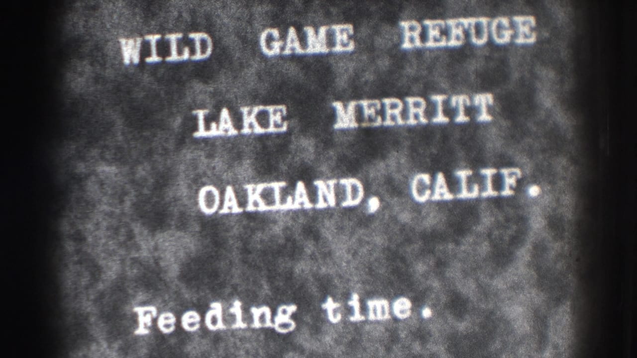 White title text on a dark film background naming Wild Game Refuge, Lake Merritt, Oakland, Calif.
