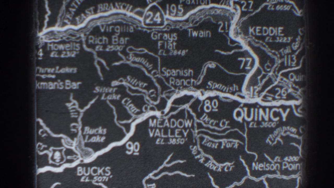 Road map detail showing Quincy, Meadow Valley, Bucks Lake, and nearby routes.