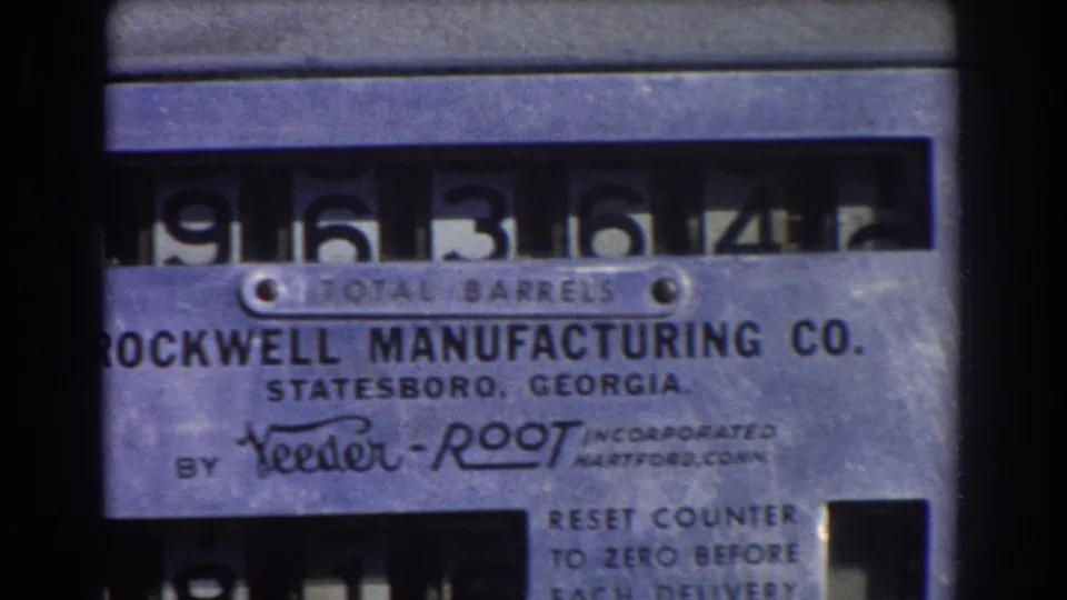 1967 Brisbane frame with the Rockwell Manufacturing Co. label, Feeder-Root marking, and partial rolling counter numbers.