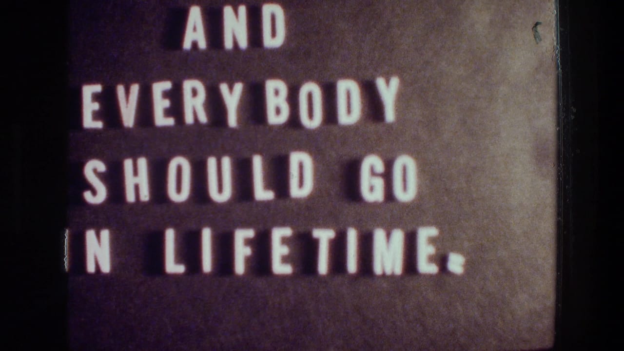 Close-up of the same cropped letterboard text with dark background and blue lower field.