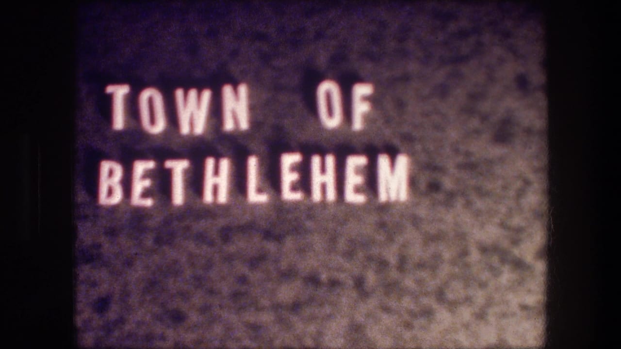 Town of Bethlehem lettering centered on a dark grainy card.