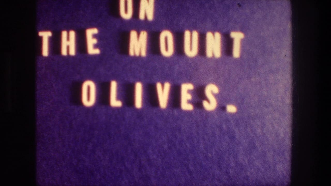 Purple title card reading ON THE MOUNT OLIVES in white raised letters.