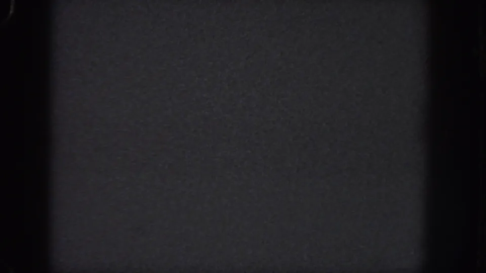 Dark Georgia 1951 frame with dense film grain and only a faint roadway or horizon line visible.