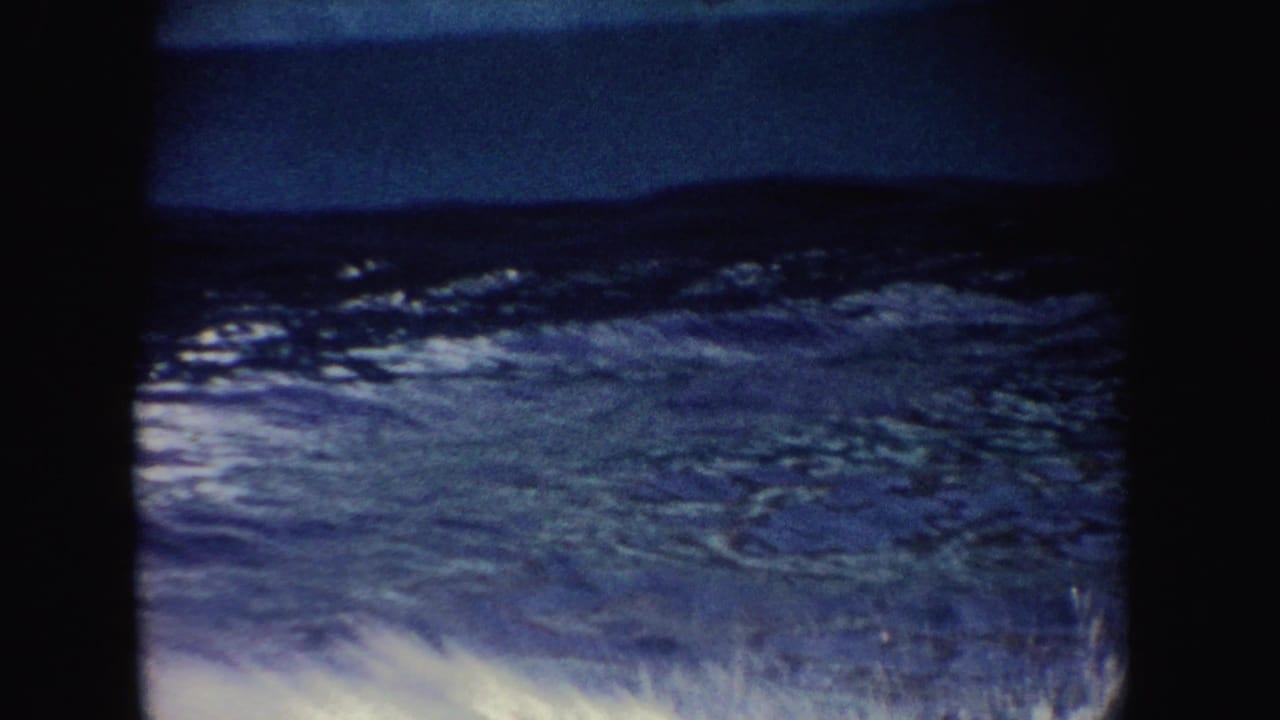 Pool water churns near the edge of a marine performance area.