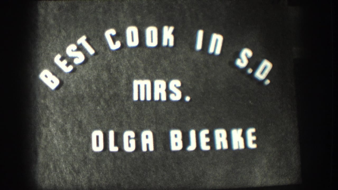 Title card reading Best Cook in S.D., Mrs. Olga Bjerke.