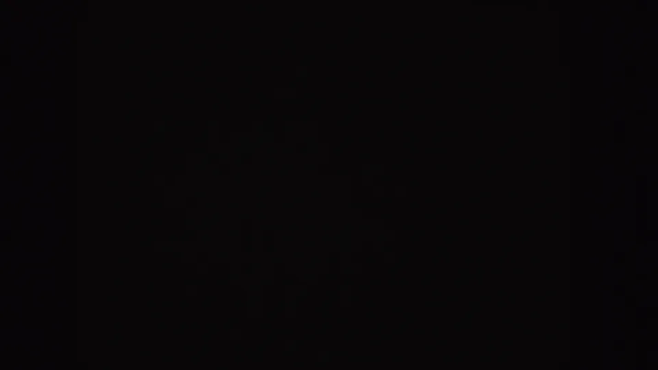 Nearly black 8mm home-movie frame from the Idaho 1955 clip, showing only faint analog texture.
