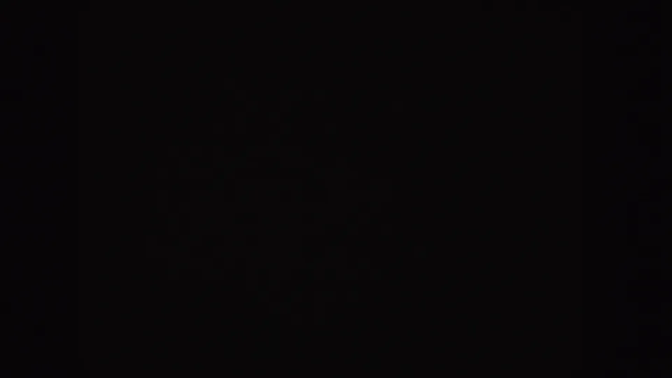 Near-black 8mm frame from the Idaho home-movie clip, showing only faint grain and subtle blue flare-like traces.