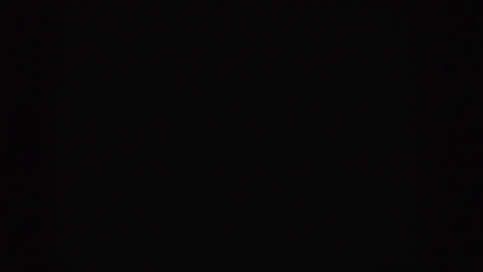 Dark 1955 8mm home-movie leader frame with sparse dust specks, faint grain, and no visible scene content.