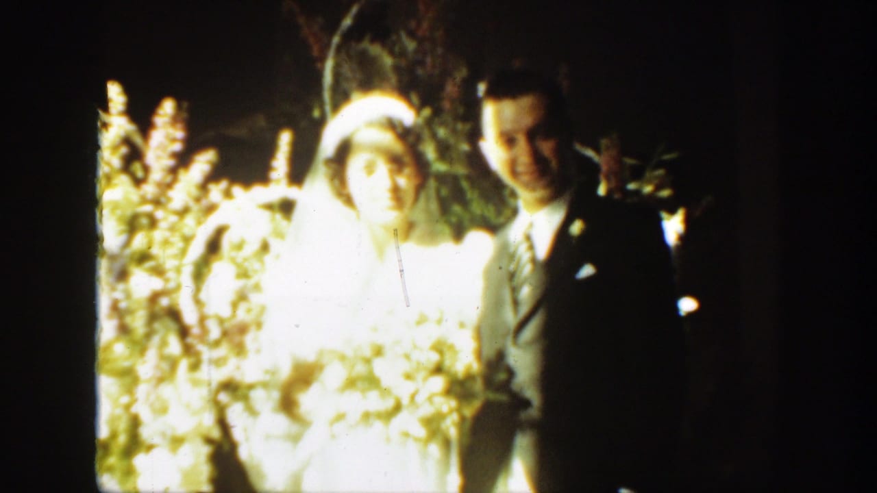 Bride in white veil stands beside groom in dark suit near flowers.