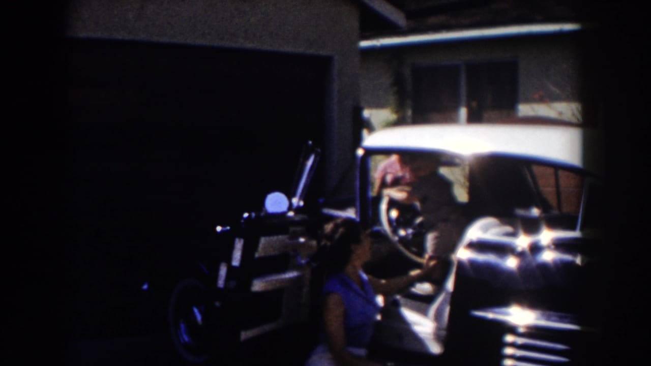 Woman stands near the open driver-side door while a person is seated at the wheel.