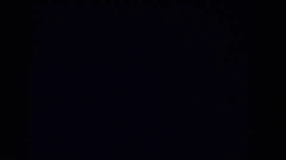 Dark 1959 Michigan 8mm frame with faint blue-black exposure, a central vertical shadow, and subtle film grain.