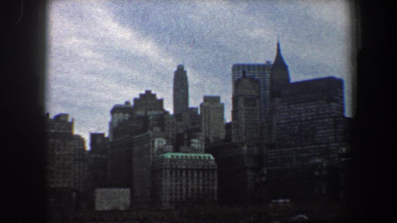 Clustered skyscrapers and waterfront buildings viewed across water.