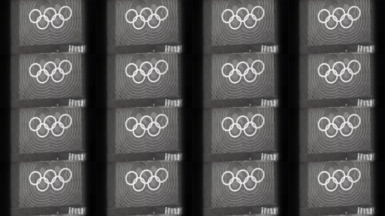 1968 Olympics. Womens Gymnastics archival home movie collage showing representative scenes from this vintage stock footage collection