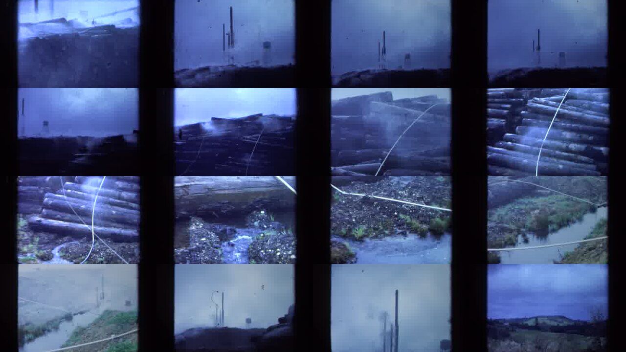 1971 Maine archival home movie collage showing representative scenes from this vintage stock footage collection