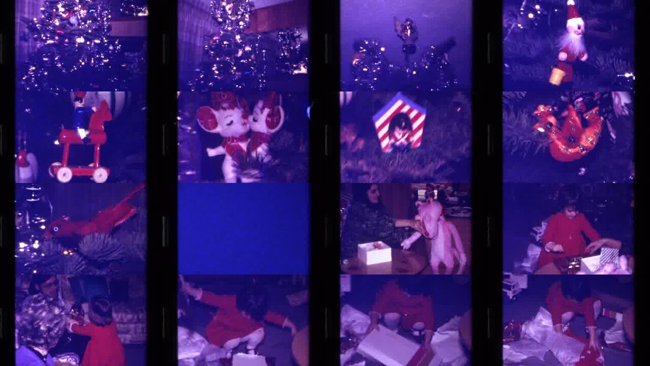 1979 California archival home movie collage showing representative scenes from this vintage stock footage collection