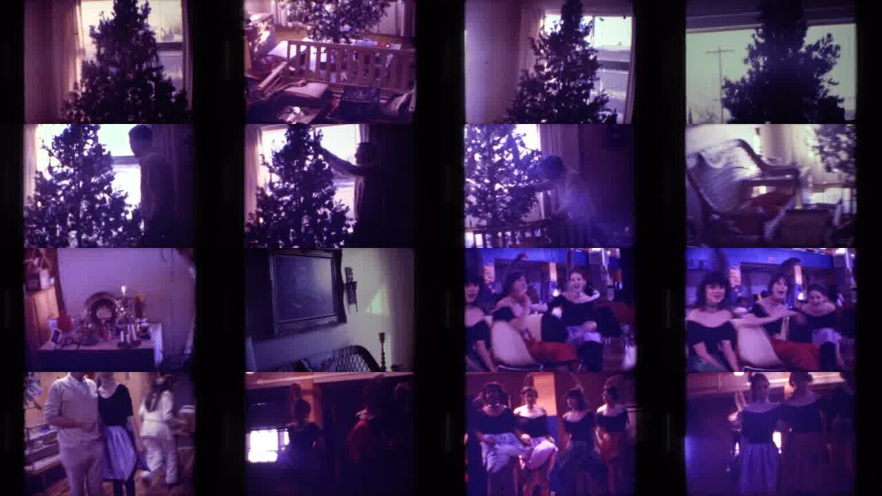 1981 California archival home movie collage showing representative scenes from this vintage stock footage collection