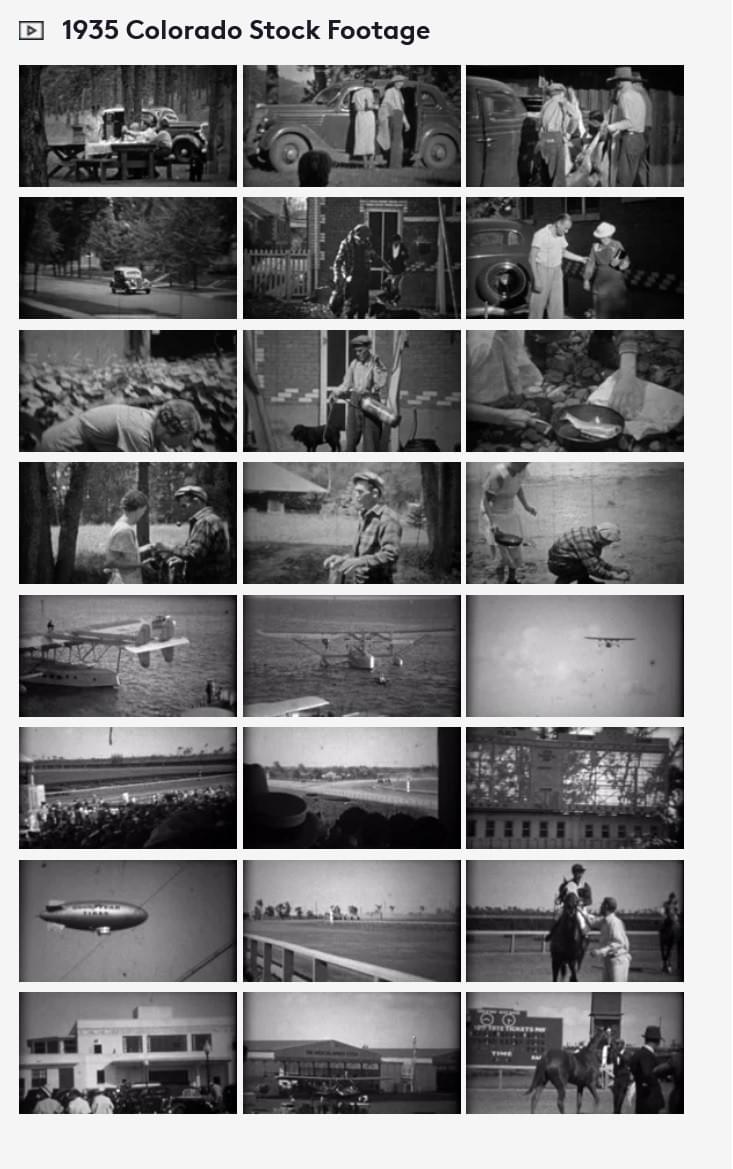 1935 Colorado, 8mm film home movies stock footage