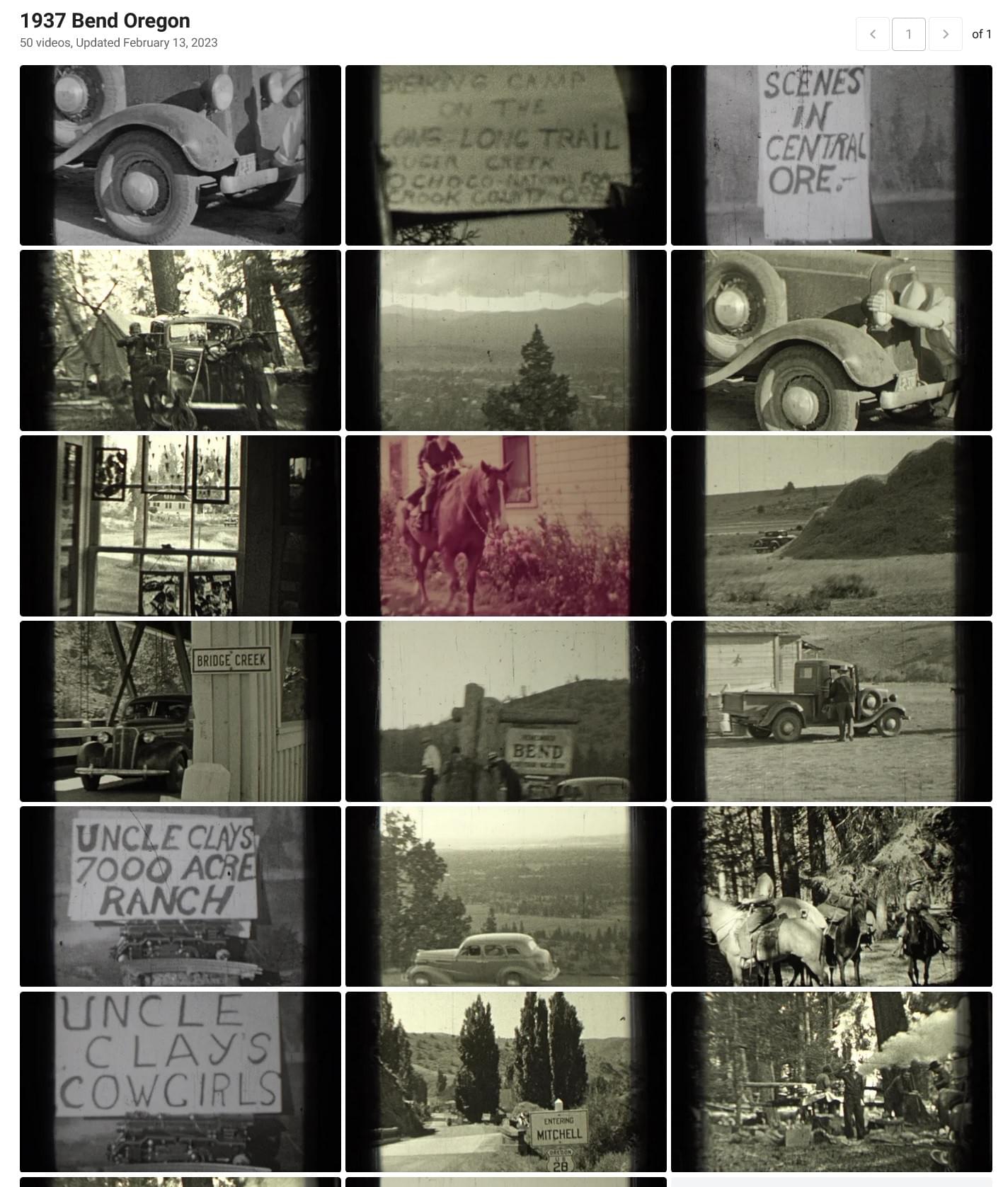 1937 Bend Oregon, 8mm film home movies stock footage