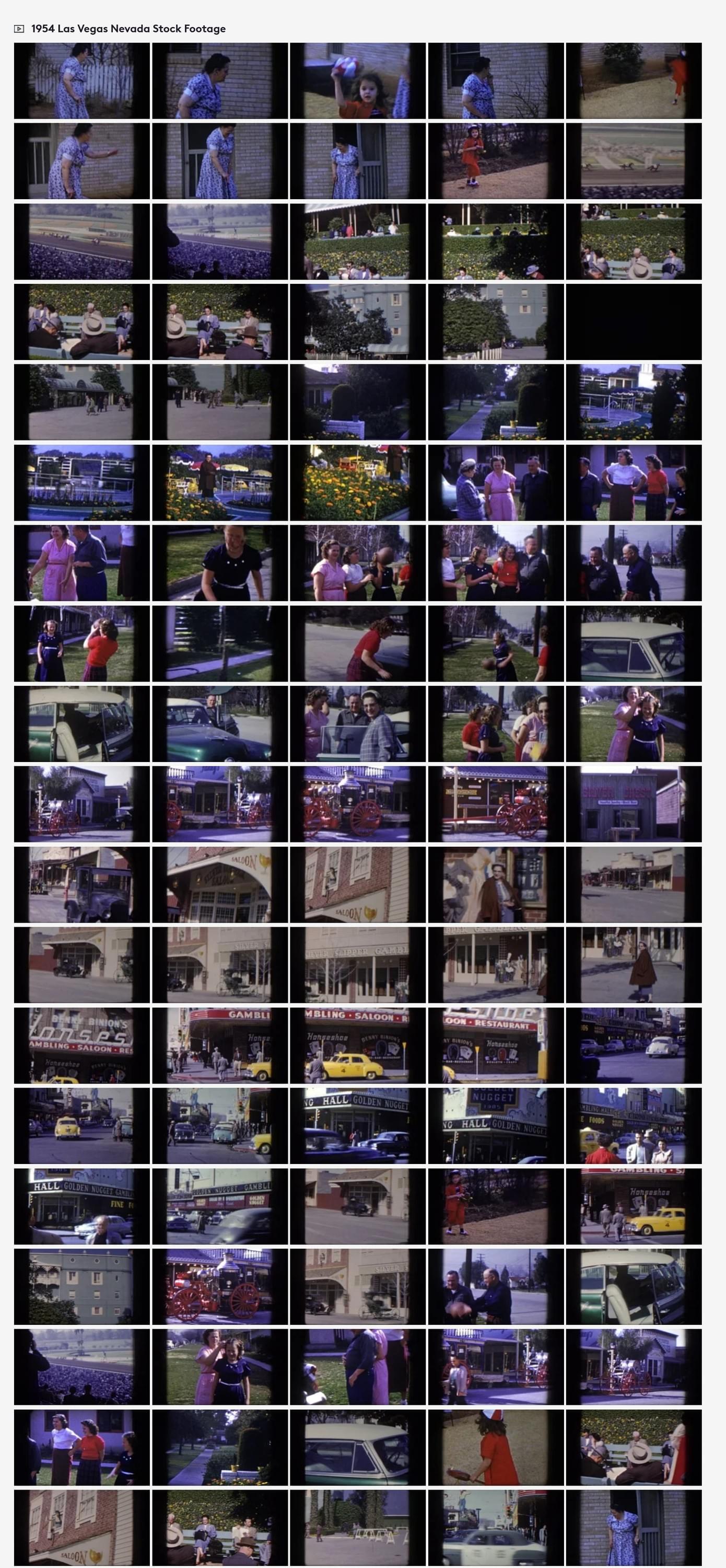 1954 Las Vegas, 8mm film home movies stock footage