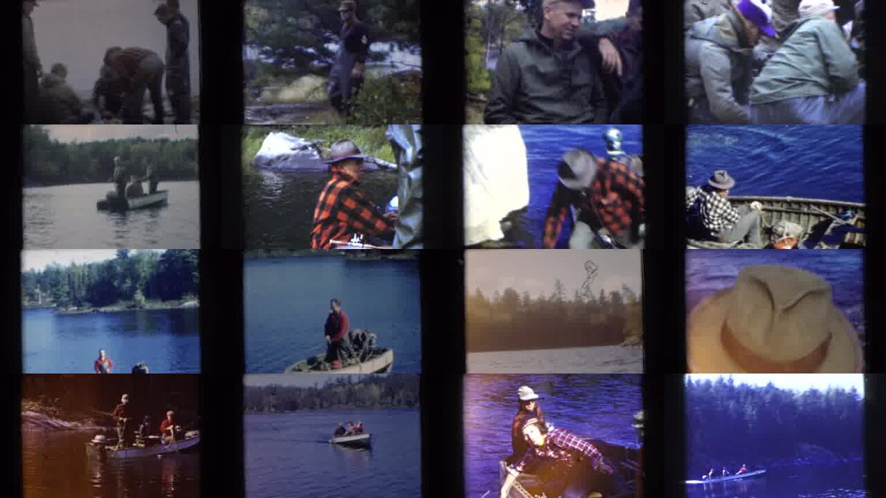 1956 Miami Florida archival home movie collage showing representative scenes from this vintage stock footage collection