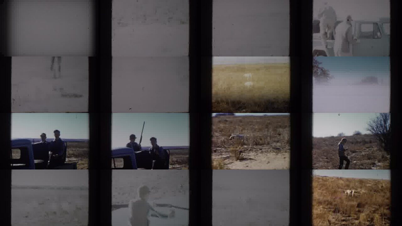 1957 Lubbock Texas archival home movie collage showing representative scenes from this vintage stock footage collection