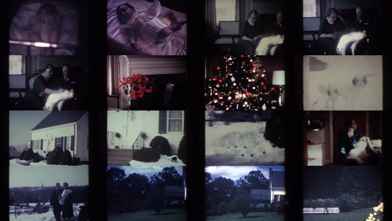 1959 Ohio archival home movie collage showing representative scenes from this vintage stock footage collection